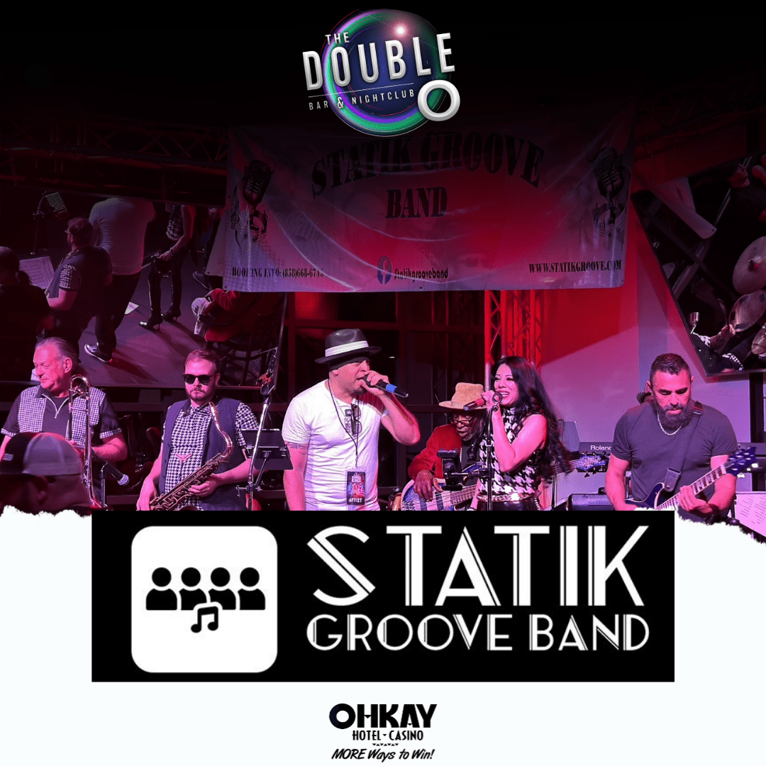 A poster for the statik groove band.