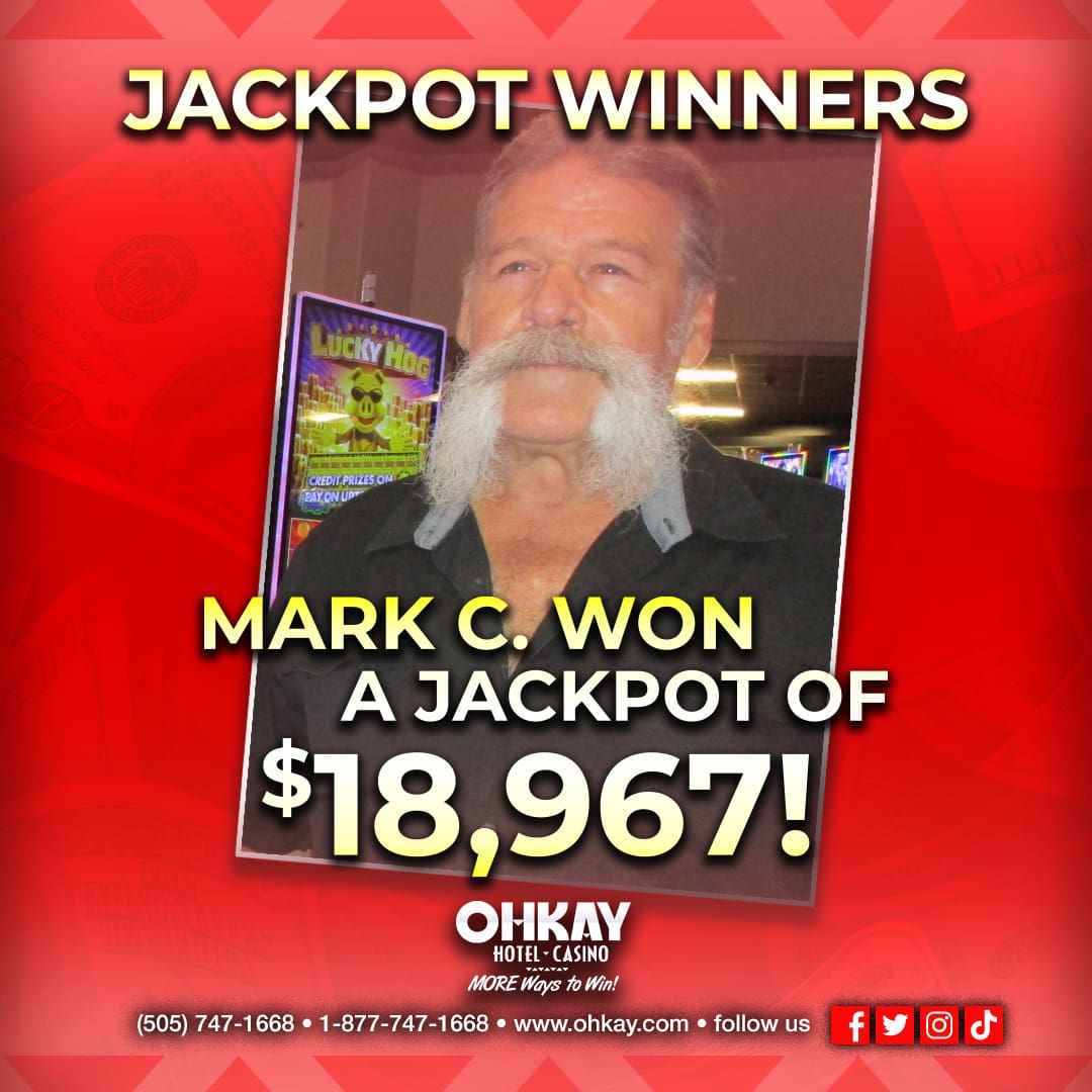 Mark c won a jackpot of $ 777.