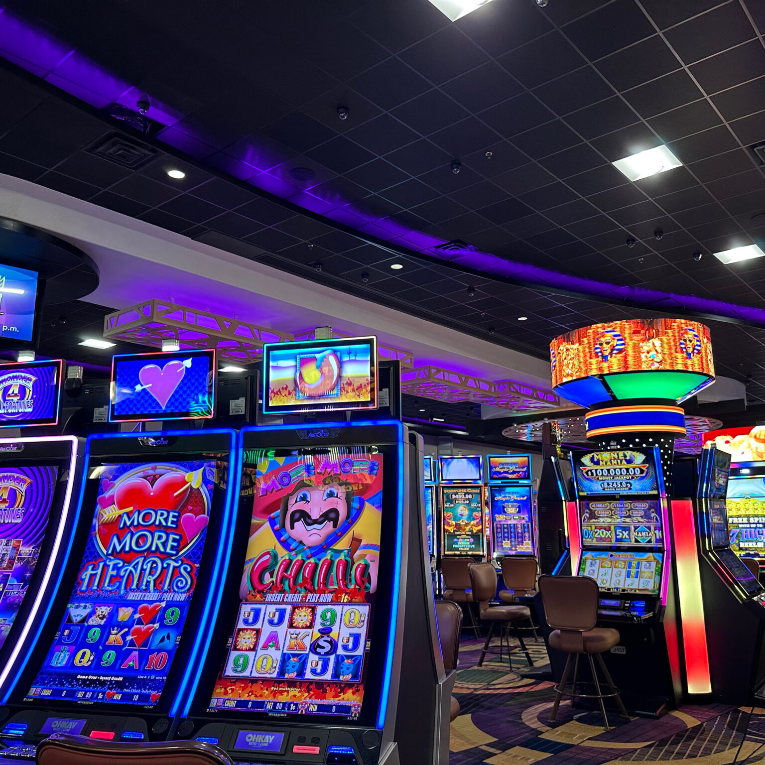 Ohkay Casino offers a plethora of slot machines for guests to enjoy.